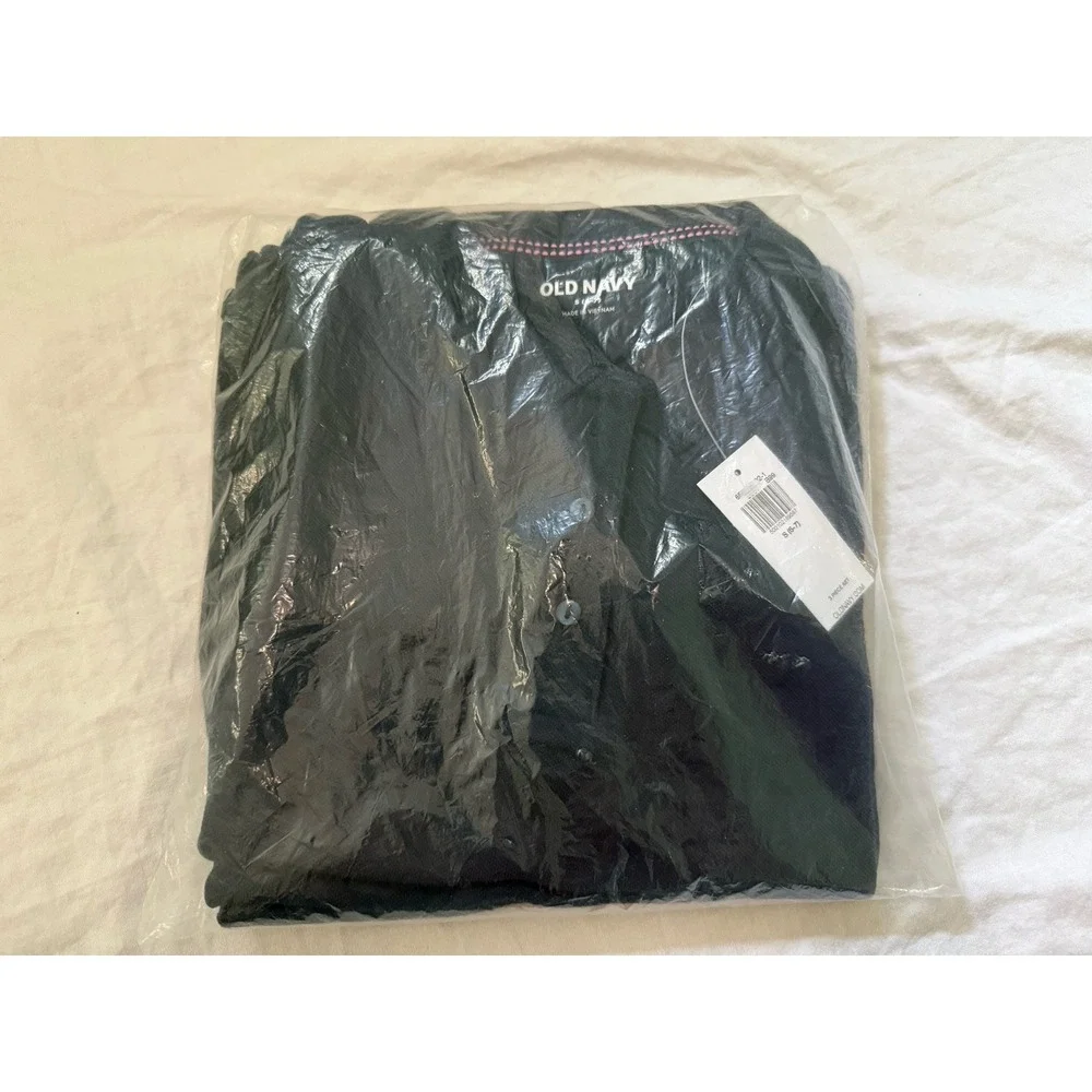Old Navy School Uniform Shirts Blue Girls Size S 6-7 Navy 3pack NWT